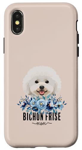 Bichon Frise with Flowers Dog Mom Cute Pet Owner Lover Hülle für iPhone X/XS Bichon Frise with Flowers Dog Mom Cute Pet Owner Lover Hülle für iPhone X/XS von Floral Paws & Breeds Decor