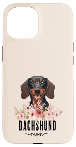Dachshund with Flowers Dog Mom Cute Pet Owner Lover Hülle für iPhone 15 Dachshund with Flowers Dog Mom Cute Pet Owner Lover Hülle für iPhone 15 von Floral Paws & Breeds Decor