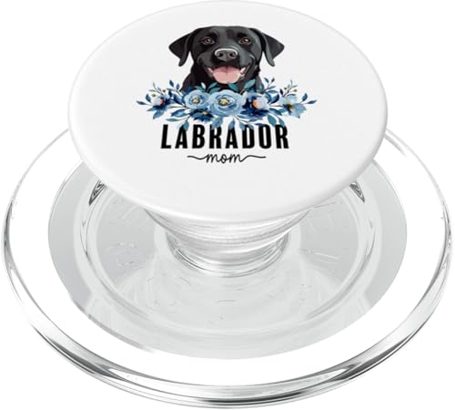 Labrador with Flowers Dog Mom Cute Pet Owner Lover PopSockets PopGrip für MagSafe von Floral Paws & Breeds Decor