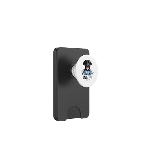 Labrador with Flowers Dog Mom Cute Pet Owner Lover PopSockets PopWallet für MagSafe von Floral Paws & Breeds Decor