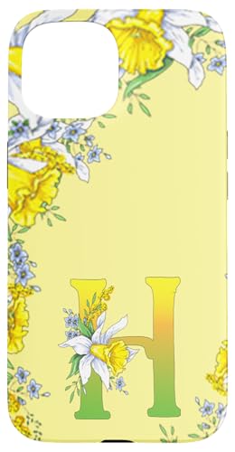 Daffodil Flower Monogramm Boho Bloom Buchstabe H Art Initial Hülle für iPhone 15 Daffodil Flower Monogramm Boho Bloom Buchstabe H Art Initial Hülle für iPhone 15 von Floral Yellow Art Personalized Garden Fun