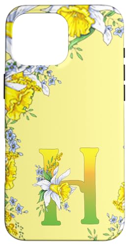 Daffodil Flower Monogramm Boho Bloom Buchstabe H Art Initial Hülle für iPhone 16 Pro Max Daffodil Flower Monogramm Boho Bloom Buchstabe H Art Initial Hülle für iPhone 16 Pro Max von Floral Yellow Art Personalized Garden Fun