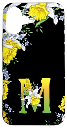 Daffodil Flower Monogramm Boho Bloom Buchstabe M Art Initial Hülle für iPhone 16 Plus Daffodil Flower Monogramm Boho Bloom Buchstabe M Art Initial Hülle für iPhone 16 Plus von Floral Yellow Art Personalized Garden Fun