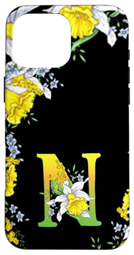 Daffodil Flower Monogramm Boho Bloom Buchstabe N Art Initial Hülle für iPhone 16 Pro Max Daffodil Flower Monogramm Boho Bloom Buchstabe N Art Initial Hülle für iPhone 16 Pro Max von Floral Yellow Art Personalized Garden Fun