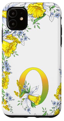 Daffodil Flower Monogramm Boho Bloom Buchstabe O Art Initial Hülle für iPhone 11 Daffodil Flower Monogramm Boho Bloom Buchstabe O Art Initial Hülle für iPhone 11 von Floral Yellow Art Personalized Garden Fun