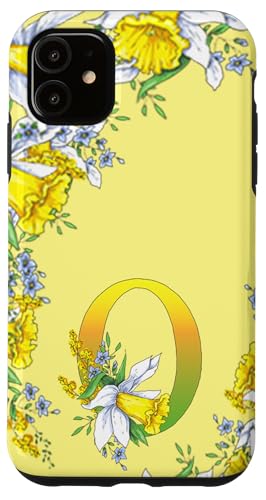 Daffodil Flower Monogramm Boho Bloom Buchstabe O Art Initial Hülle für iPhone 11 Daffodil Flower Monogramm Boho Bloom Buchstabe O Art Initial Hülle für iPhone 11 von Floral Yellow Art Personalized Garden Fun