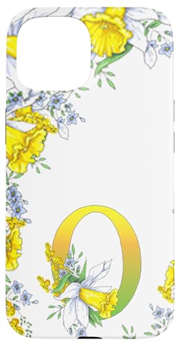 Daffodil Flower Monogramm Boho Bloom Buchstabe O Art Initial Hülle für iPhone 15 Daffodil Flower Monogramm Boho Bloom Buchstabe O Art Initial Hülle für iPhone 15 von Floral Yellow Art Personalized Garden Fun