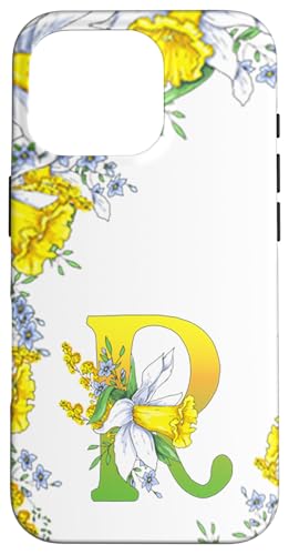 Daffodil Flower Monogramm Boho Bloom Buchstabe R Art Initial Hülle für iPhone 16 Pro Daffodil Flower Monogramm Boho Bloom Buchstabe R Art Initial Hülle für iPhone 16 Pro von Floral Yellow Art Personalized Garden Fun