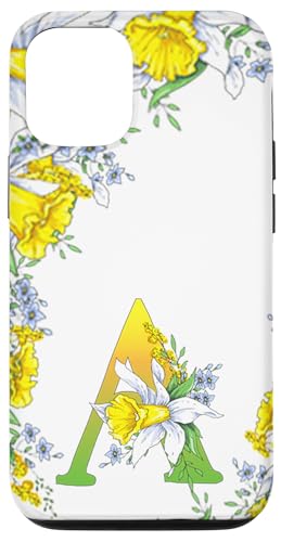 Daffodil Flower Monogramm Boho Bloom Letter A Art Initial Hülle für iPhone 12/12 Pro Daffodil Flower Monogramm Boho Bloom Letter A Art Initial Hülle für iPhone 12/12 Pro von Floral Yellow Art Personalized Garden Fun