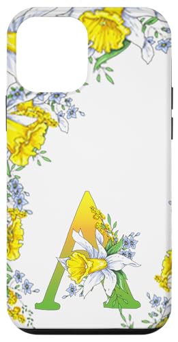 Daffodil Flower Monogramm Boho Bloom Letter A Art Initial Hülle für iPhone 12 mini Daffodil Flower Monogramm Boho Bloom Letter A Art Initial Hülle für iPhone 12 mini von Floral Yellow Art Personalized Garden Fun