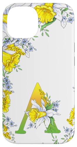 Daffodil Flower Monogramm Boho Bloom Letter A Art Initial Hülle für iPhone 14 Daffodil Flower Monogramm Boho Bloom Letter A Art Initial Hülle für iPhone 14 von Floral Yellow Art Personalized Garden Fun