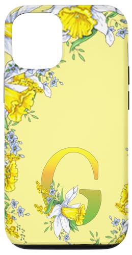 Daffodil Flower Monogramm Boho Bloom Letter G Art Initial Hülle für iPhone 12/12 Pro Daffodil Flower Monogramm Boho Bloom Letter G Art Initial Hülle für iPhone 12/12 Pro von Floral Yellow Art Personalized Garden Fun