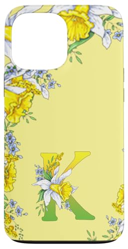 Daffodil Flower Monogramm Boho Bloom Letter K Art Initial Hülle für iPhone 13 Pro Max Daffodil Flower Monogramm Boho Bloom Letter K Art Initial Hülle für iPhone 13 Pro Max von Floral Yellow Art Personalized Garden Fun