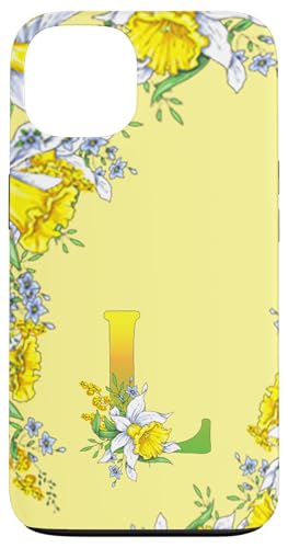 Daffodil Flower Monogramm Boho Bloom Letter L Art Initial Hülle für iPhone 13 Daffodil Flower Monogramm Boho Bloom Letter L Art Initial Hülle für iPhone 13 von Floral Yellow Art Personalized Garden Fun