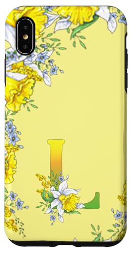 Daffodil Flower Monogramm Boho Bloom Letter L Art Initial Hülle für iPhone XS Max Daffodil Flower Monogramm Boho Bloom Letter L Art Initial Hülle für iPhone XS Max von Floral Yellow Art Personalized Garden Fun