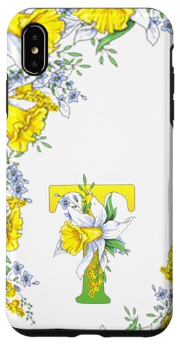 Daffodil Flower Monogramm Boho Bloom Letter T Art Initial Hülle für iPhone XS Max Daffodil Flower Monogramm Boho Bloom Letter T Art Initial Hülle für iPhone XS Max von Floral Yellow Art Personalized Garden Fun