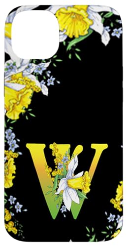 Daffodil Flower Monogramm Boho Bloom Letter W Art Initial Hülle für iPhone 14 Plus Daffodil Flower Monogramm Boho Bloom Letter W Art Initial Hülle für iPhone 14 Plus von Floral Yellow Art Personalized Garden Fun