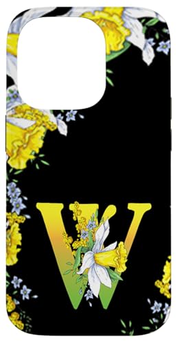 Daffodil Flower Monogramm Boho Bloom Letter W Art Initial Hülle für iPhone 14 Pro Daffodil Flower Monogramm Boho Bloom Letter W Art Initial Hülle für iPhone 14 Pro von Floral Yellow Art Personalized Garden Fun