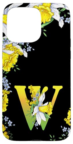 Daffodil Flower Monogramm Boho Bloom Letter W Art Initial Hülle für iPhone 15 Pro Max Daffodil Flower Monogramm Boho Bloom Letter W Art Initial Hülle für iPhone 15 Pro Max von Floral Yellow Art Personalized Garden Fun
