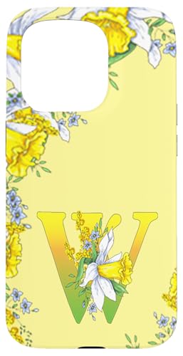 Daffodil Flower Monogramm Boho Bloom Letter W Art Initial Hülle für iPhone 15 Pro Daffodil Flower Monogramm Boho Bloom Letter W Art Initial Hülle für iPhone 15 Pro von Floral Yellow Art Personalized Garden Fun