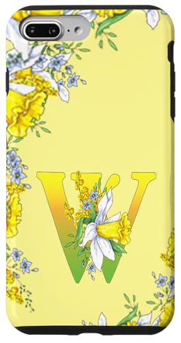 Daffodil Flower Monogramm Boho Bloom Letter W Art Initial Hülle für iPhone 7 Plus/8 Plus Daffodil Flower Monogramm Boho Bloom Letter W Art Initial Hülle für iPhone 7 Plus/8 Plus von Floral Yellow Art Personalized Garden Fun