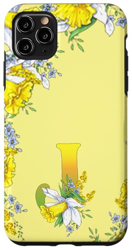 Narzissen-Monogramm Boho-Blüte-Buchstabe J Art Initial Hülle für iPhone 11 Pro Max Narzissen-Monogramm Boho-Blüte-Buchstabe J Art Initial Hülle für iPhone 11 Pro Max von Floral Yellow Art Personalized Garden Fun