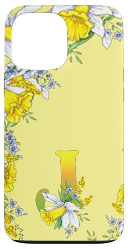 Narzissen-Monogramm Boho-Blüte-Buchstabe J Art Initial Hülle für iPhone 13 Pro Max Narzissen-Monogramm Boho-Blüte-Buchstabe J Art Initial Hülle für iPhone 13 Pro Max von Floral Yellow Art Personalized Garden Fun