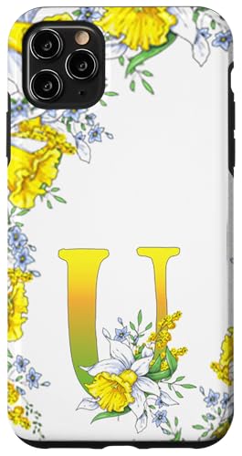 Narzissenblüte Monogramm Boho Bloom Buchstabe U Art Initiale Hülle für iPhone 11 Pro Max Narzissenblüte Monogramm Boho Bloom Buchstabe U Art Initiale Hülle für iPhone 11 Pro Max von Floral Yellow Art Personalized Garden Fun