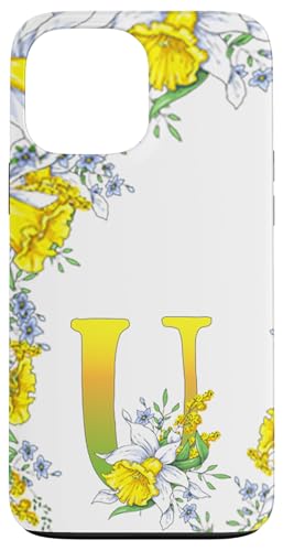 Narzissenblüte Monogramm Boho Bloom Buchstabe U Art Initiale Hülle für iPhone 13 Pro Max Narzissenblüte Monogramm Boho Bloom Buchstabe U Art Initiale Hülle für iPhone 13 Pro Max von Floral Yellow Art Personalized Garden Fun