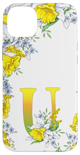 Narzissenblüte Monogramm Boho Bloom Buchstabe U Art Initiale Hülle für iPhone 14 Plus Narzissenblüte Monogramm Boho Bloom Buchstabe U Art Initiale Hülle für iPhone 14 Plus von Floral Yellow Art Personalized Garden Fun