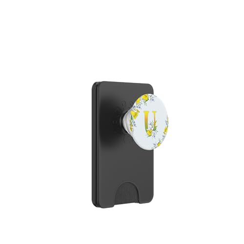 Narzissenblüte Monogramm Boho Bloom Buchstabe U Art Initiale PopSockets PopWallet für MagSafe Narzissenblüte Monogramm Boho Bloom Buchstabe U Art Initiale PopSockets PopWallet für MagSafe von Floral Yellow Art Personalized Garden Fun