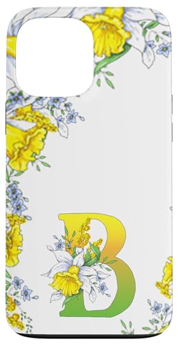 Narzissenblume, Monogramm, Boho-Blüte, Buchstabe B, Kunst, Initiale Hülle für iPhone 13 Pro Max Narzissenblume, Monogramm, Boho-Blüte, Buchstabe B, Kunst, Initiale Hülle für iPhone 13 Pro Max von Floral Yellow Art Personalized Garden Fun