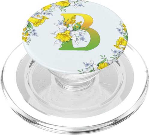 Narzissenblume, Monogramm, Boho-Blüte, Buchstabe B, Kunst, Initiale PopSockets PopGrip für MagSafe Narzissenblume, Monogramm, Boho-Blüte, Buchstabe B, Kunst, Initiale PopSockets PopGrip für MagSafe von Floral Yellow Art Personalized Garden Fun