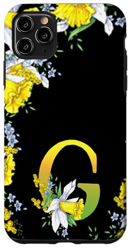 Narzissenblume Monogramm Boho Bloom Buchstabe G Kunst Initiale Hülle für iPhone 11 Pro Max Narzissenblume Monogramm Boho Bloom Buchstabe G Kunst Initiale Hülle für iPhone 11 Pro Max von Floral Yellow Art Personalized Garden Fun