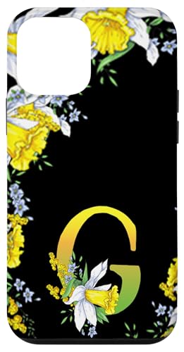 Narzissenblume Monogramm Boho Bloom Buchstabe G Kunst Initiale Hülle für iPhone 12 mini Narzissenblume Monogramm Boho Bloom Buchstabe G Kunst Initiale Hülle für iPhone 12 mini von Floral Yellow Art Personalized Garden Fun