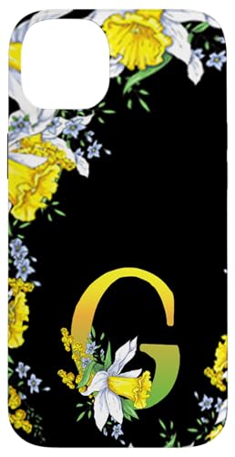 Narzissenblume Monogramm Boho Bloom Buchstabe G Kunst Initiale Hülle für iPhone 14 Plus Narzissenblume Monogramm Boho Bloom Buchstabe G Kunst Initiale Hülle für iPhone 14 Plus von Floral Yellow Art Personalized Garden Fun