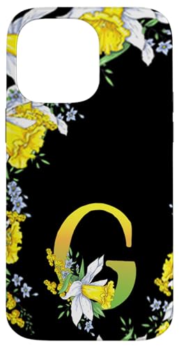 Narzissenblume Monogramm Boho Bloom Buchstabe G Kunst Initiale Hülle für iPhone 14 Pro Max Narzissenblume Monogramm Boho Bloom Buchstabe G Kunst Initiale Hülle für iPhone 14 Pro Max von Floral Yellow Art Personalized Garden Fun