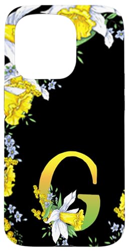 Narzissenblume Monogramm Boho Bloom Buchstabe G Kunst Initiale Hülle für iPhone 15 Pro Narzissenblume Monogramm Boho Bloom Buchstabe G Kunst Initiale Hülle für iPhone 15 Pro von Floral Yellow Art Personalized Garden Fun