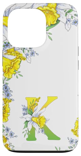 Narzissenblume Monogramm Boho Bloom Buchstabe K Kunst Initiale Hülle für iPhone 13 Pro Narzissenblume Monogramm Boho Bloom Buchstabe K Kunst Initiale Hülle für iPhone 13 Pro von Floral Yellow Art Personalized Garden Fun