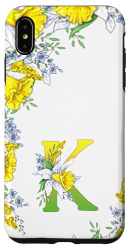 Narzissenblume Monogramm Boho Bloom Buchstabe K Kunst Initiale Hülle für iPhone XS Max Narzissenblume Monogramm Boho Bloom Buchstabe K Kunst Initiale Hülle für iPhone XS Max von Floral Yellow Art Personalized Garden Fun