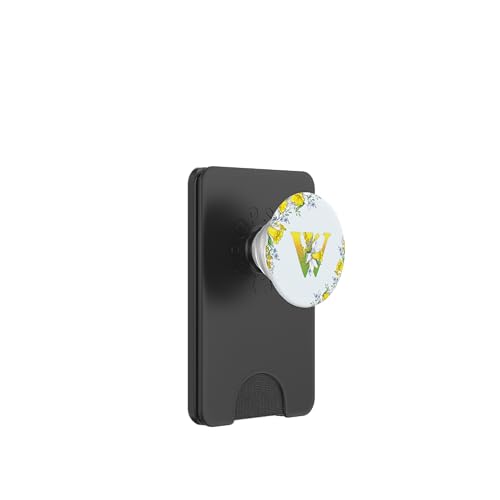 Narzissenblume Monogramm Boho Bloom Buchstabe W Art Initiale PopSockets PopWallet für MagSafe Narzissenblume Monogramm Boho Bloom Buchstabe W Art Initiale PopSockets PopWallet für MagSafe von Floral Yellow Art Personalized Garden Fun