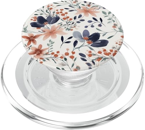 Botanische Blüten Blätter Blumenmuster Ästhetik Aquarell PopSockets PopGrip für MagSafe von Florale Geschenke & Blumen Designs