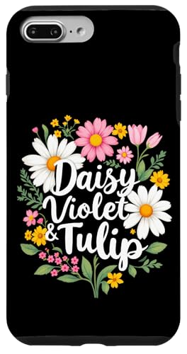 Gänseblümchen, Veilchen und Tulpe, geblümt Hülle für iPhone 7 Plus/8 Plus Gänseblümchen, Veilchen und Tulpe, geblümt Hülle für iPhone 7 Plus/8 Plus von Florales Design