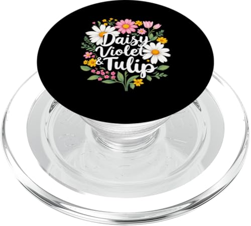 Gänseblümchen, Veilchen und Tulpe, geblümt PopSockets PopGrip für MagSafe Gänseblümchen, Veilchen und Tulpe, geblümt PopSockets PopGrip für MagSafe von Florales Design