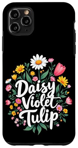 Gänseblümchen Veilchen Tulpe Floral Hülle für iPhone 11 Pro Max Gänseblümchen Veilchen Tulpe Floral Hülle für iPhone 11 Pro Max von Florales Design