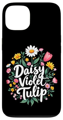 Gänseblümchen Veilchen Tulpe Floral Hülle für iPhone 13 Gänseblümchen Veilchen Tulpe Floral Hülle für iPhone 13 von Florales Design