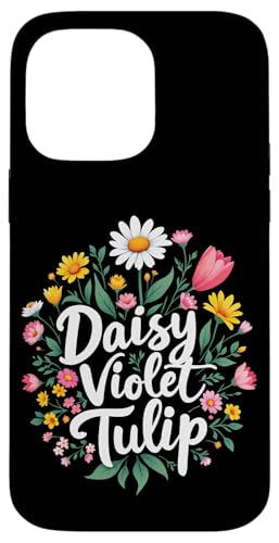 Gänseblümchen Veilchen Tulpe Floral Hülle für iPhone 14 Pro Max Gänseblümchen Veilchen Tulpe Floral Hülle für iPhone 14 Pro Max von Florales Design