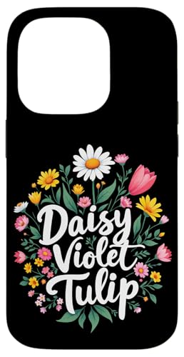 Gänseblümchen Veilchen Tulpe Floral Hülle für iPhone 14 Pro Gänseblümchen Veilchen Tulpe Floral Hülle für iPhone 14 Pro von Florales Design