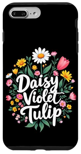 Gänseblümchen Veilchen Tulpe Floral Hülle für iPhone 7 Plus/8 Plus Gänseblümchen Veilchen Tulpe Floral Hülle für iPhone 7 Plus/8 Plus von Florales Design
