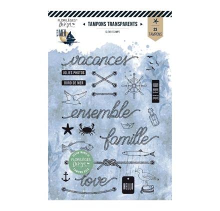 23 transparente Stempel "Florilèges Design – Sicht auf Meer im Meer von Florilèges Design